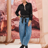 Calça Jeans Barrel