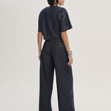 T-shirt Jeans com Transfer