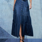 Saia Jeans Maxi Cargo