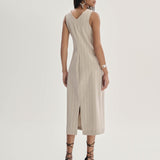 Vestido Clássico Risca de Giz