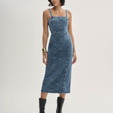 Vestido Jeans Midi