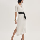 Vestido Gola Retilínea