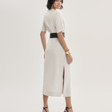 Vestido Gola Retilínea