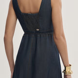 Vestido Longo Jeans com Cinto