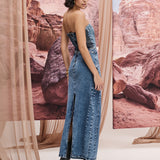 Saia Jeans Maxi