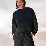 Blusa Cropped Malha Moletinho Marinho