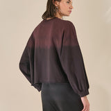 Blusa Cropped Malha Moletinho Marinho