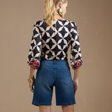 Blusa de Malha Estampa Tapeçaria