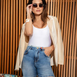 Bermuda Jeans Street CR+ Cintura Alta