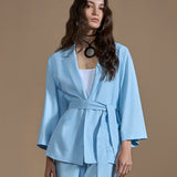 Blazer Kimono com Faixa Ajustável