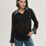 Camisa em Silk Vitral