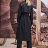Trench Coat Jeans com Faixa