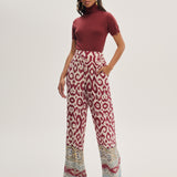 Calça Pantalona Estampada