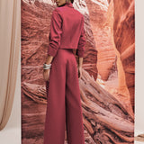 Calça Alfaiataria Wide Leg Marinho