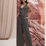 Calça Wide Leg em Malha