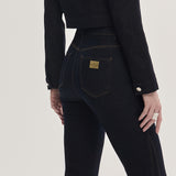 Calça Jeans Flare Escura