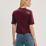 T-shirt Recortes Leather
