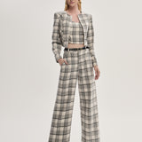 Calça Pantalona Xadrez