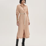 Chemisier Oversized com Faixa