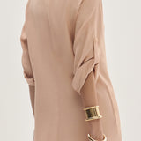 Chemisier Oversized com Faixa