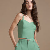 Top Cropped com Alças Ajustáveis