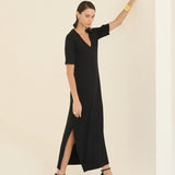 Vestido Midi Básico em Malha