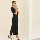 Vestido Midi Básico em Malha