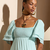 Vestido Longo com Renda na Barra