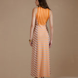 Vestido Midi Cavado Decote V Transpassado