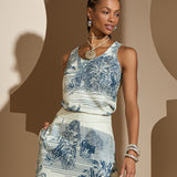 Regata Estampada em Viscose