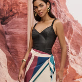Regata Corset Urban Leather em PU