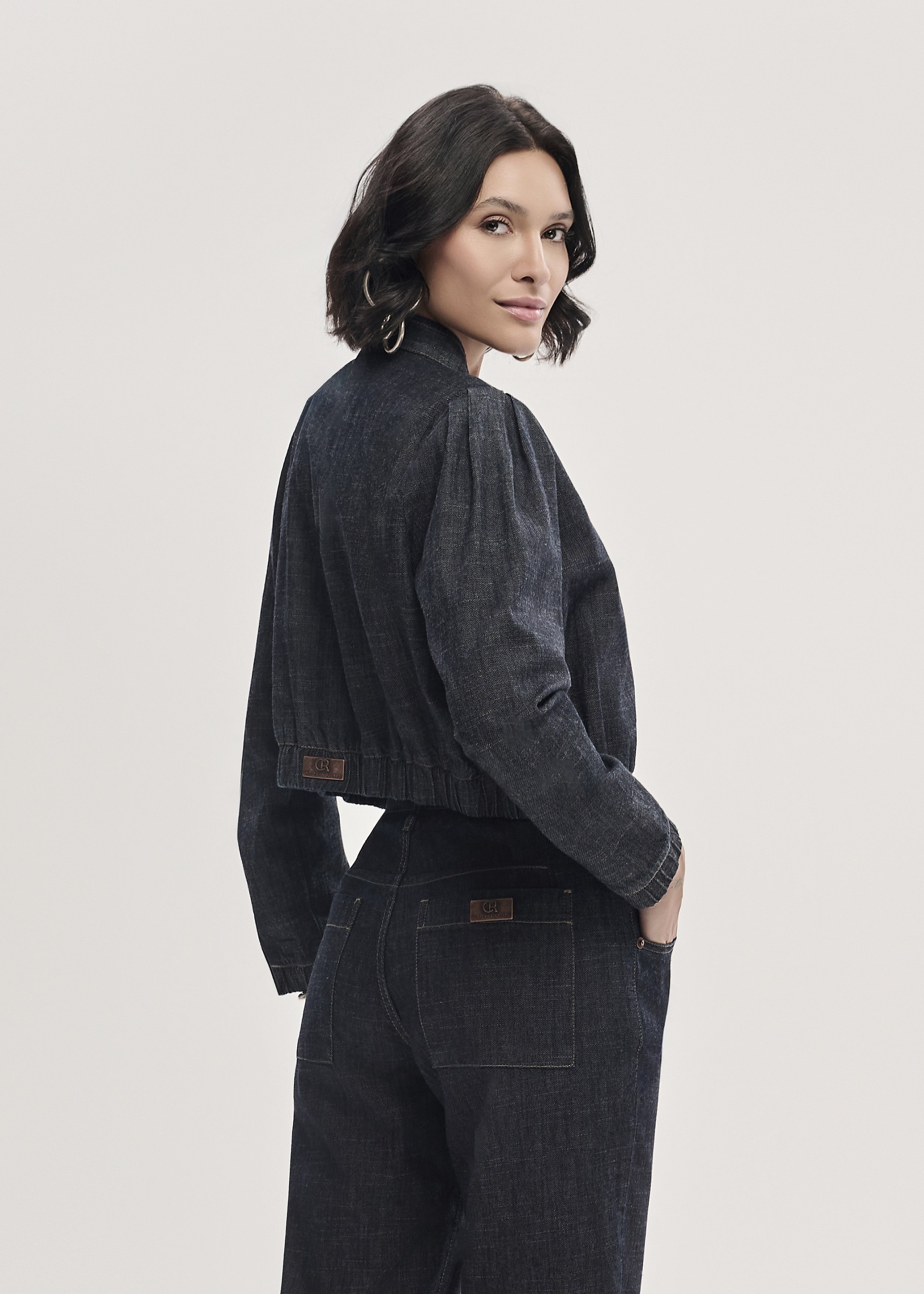 Jaqueta Bomber Jeans