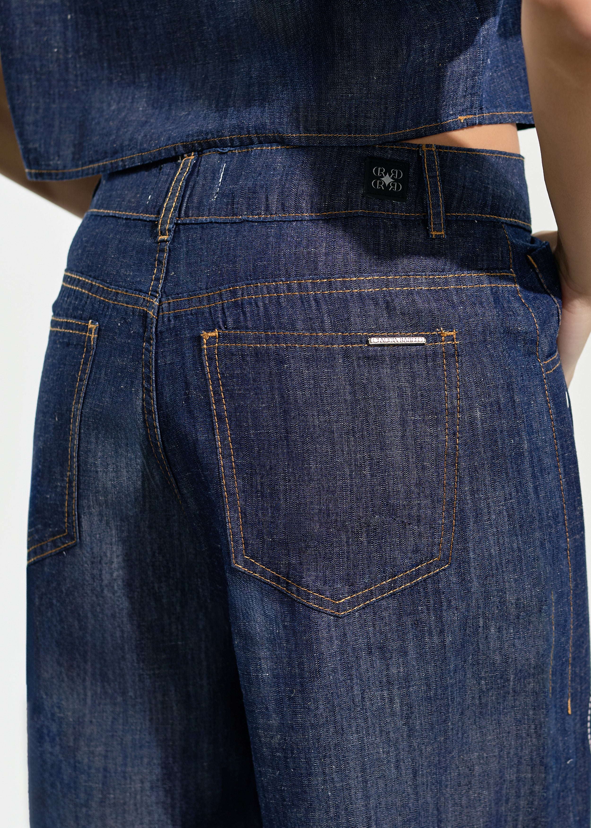 Calça Pantalona com Transfer