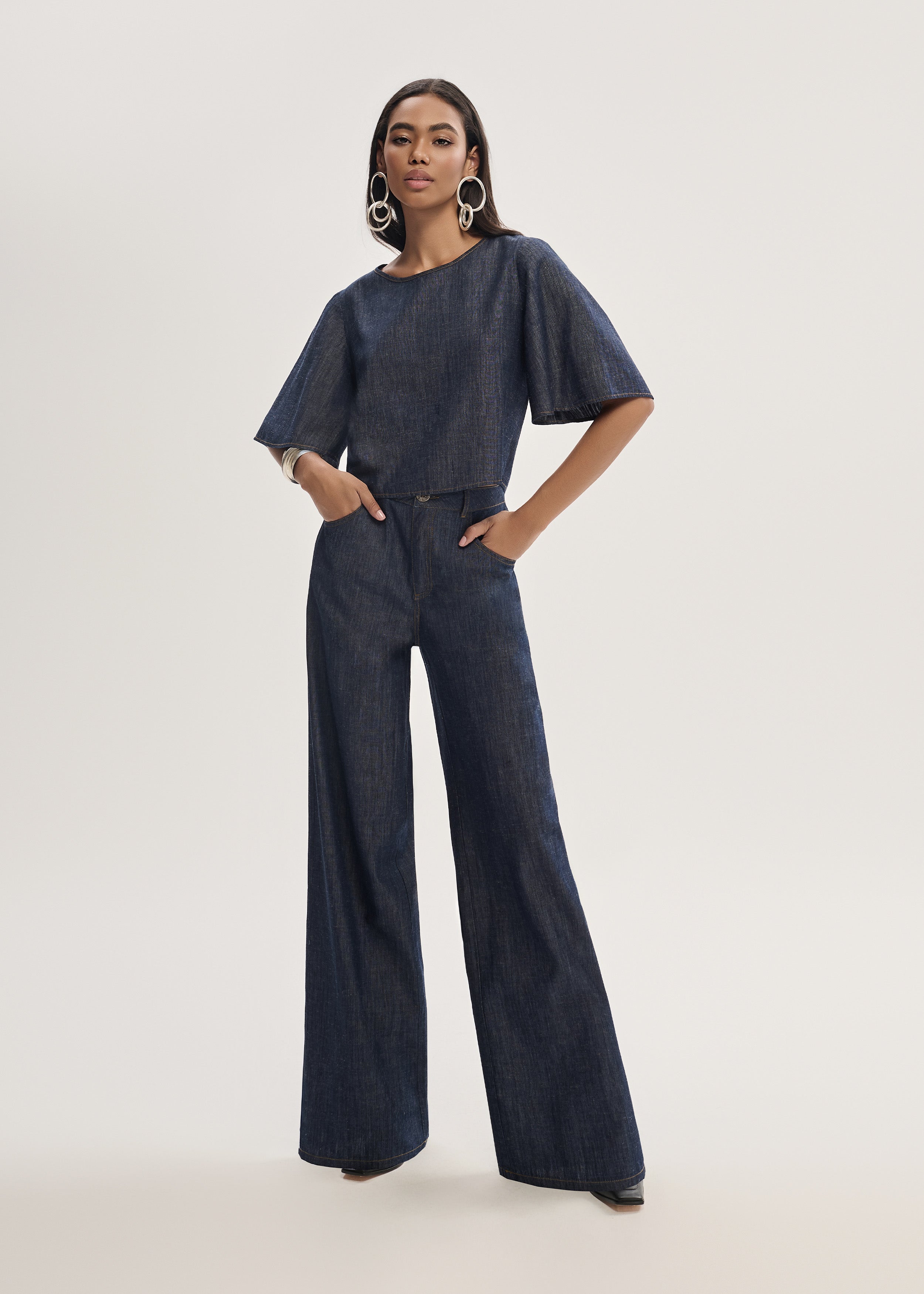 T-shirt Jeans Cropped