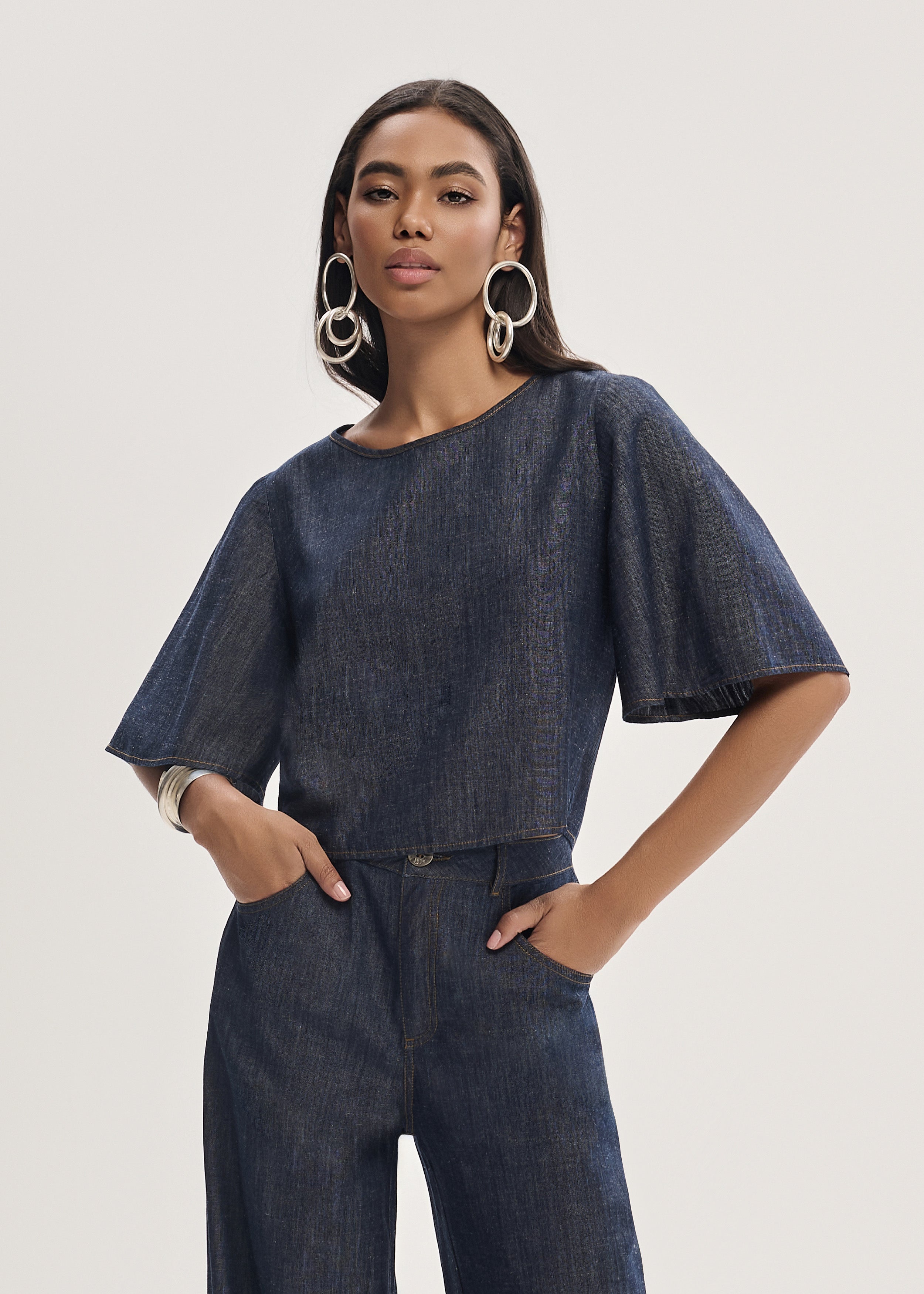 T-shirt Jeans Cropped