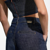 Top Jeans Sem Alças