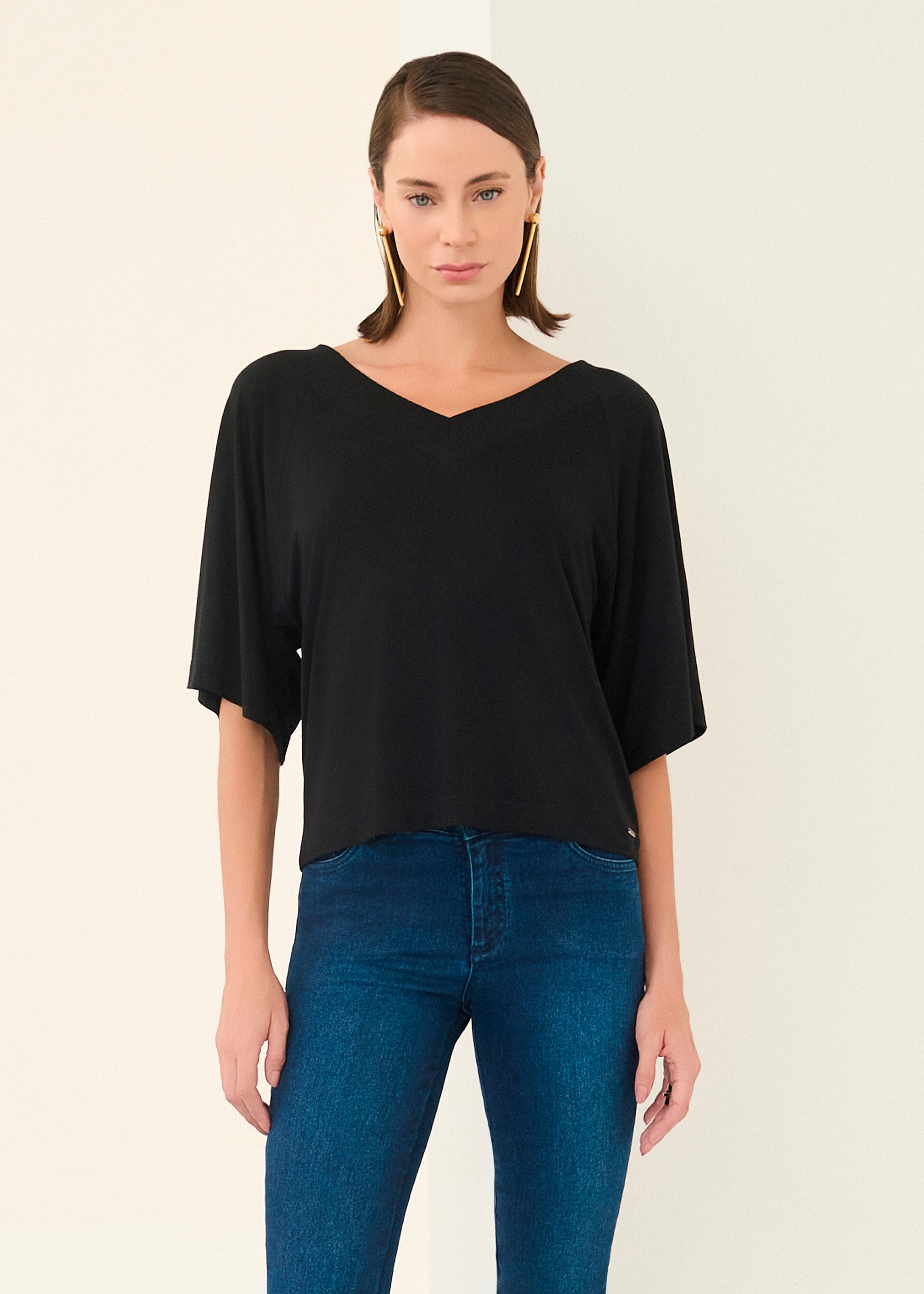 Blusa Ampla Essencial em Malha