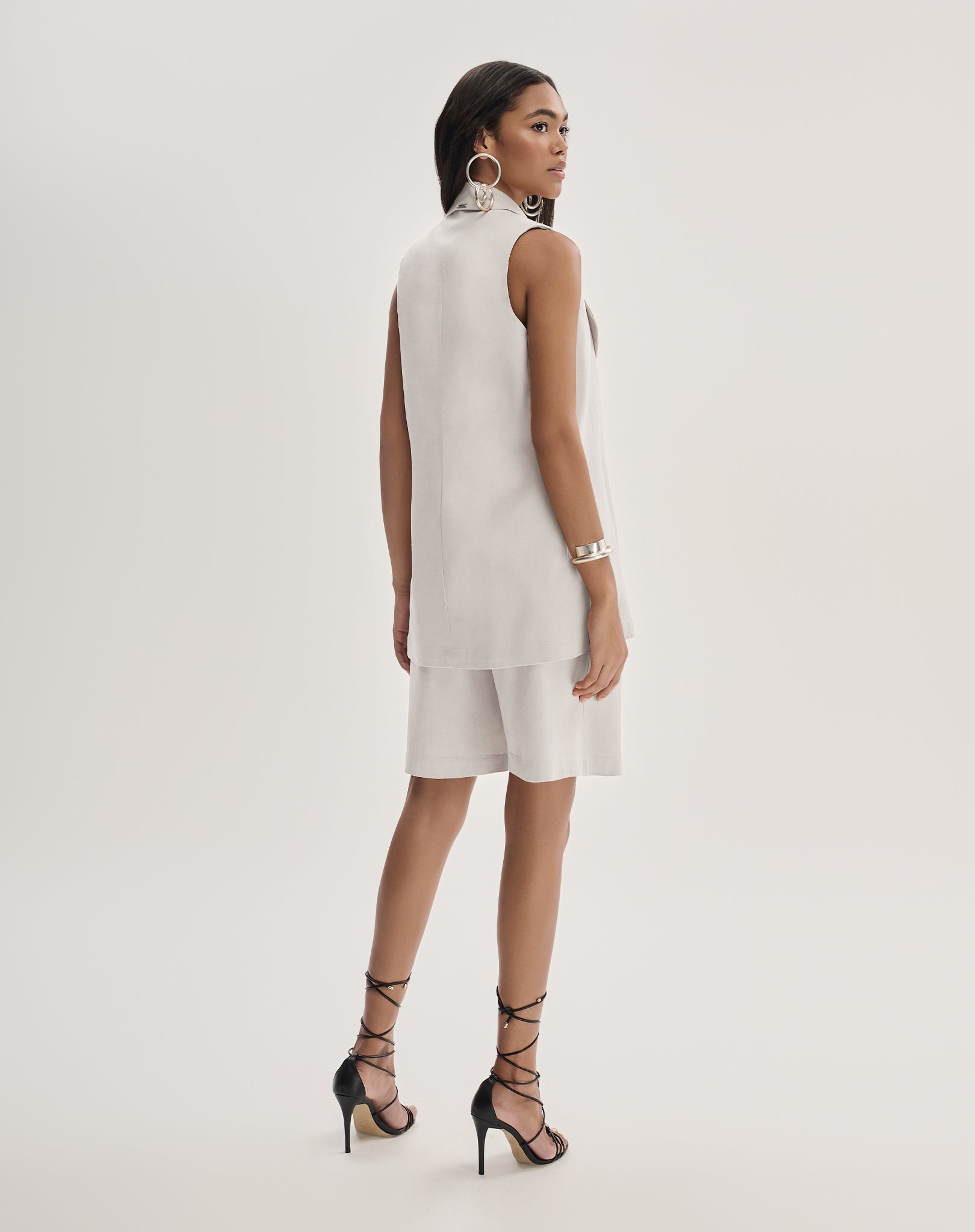 Colete Casual com Cinto