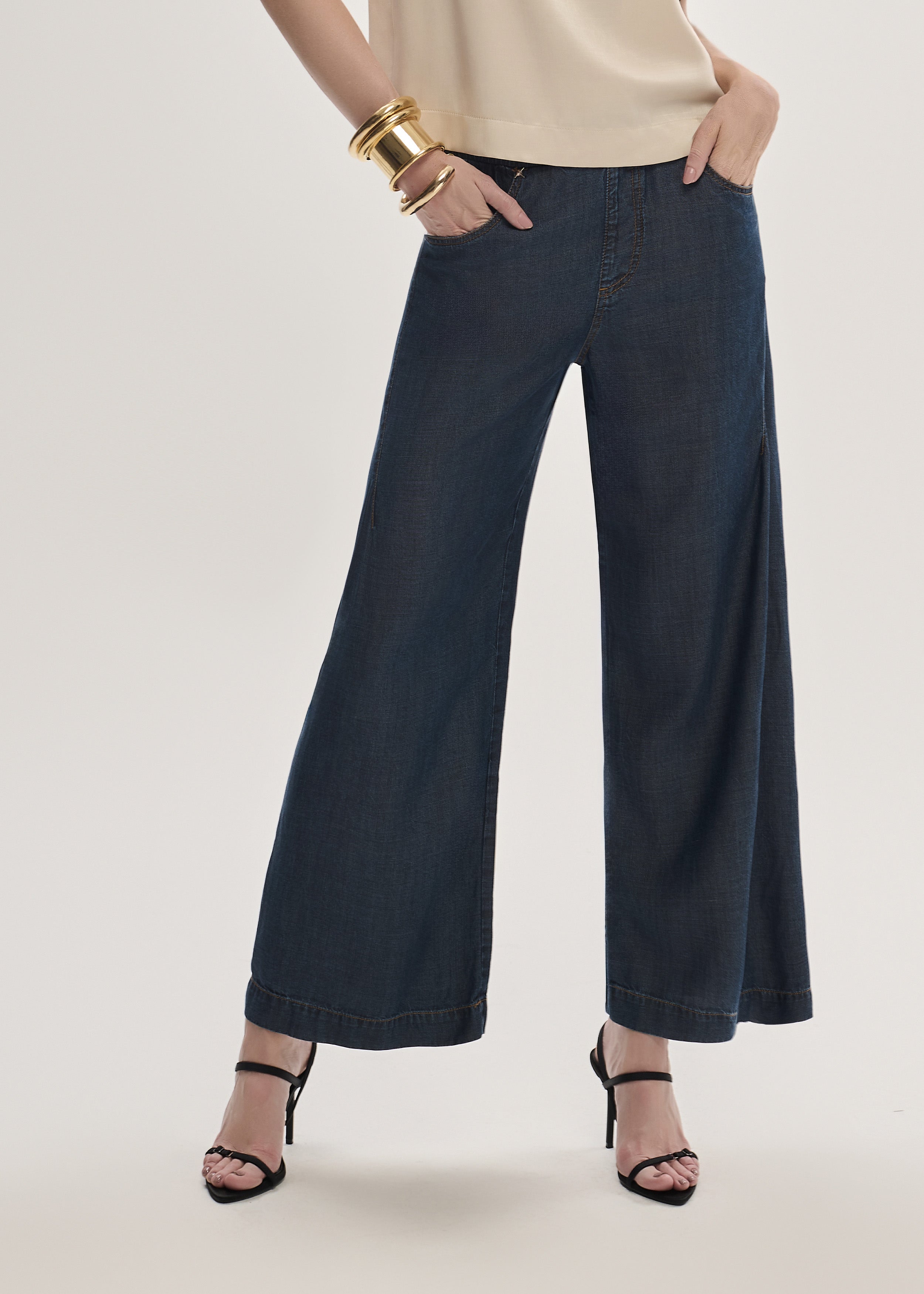 Calça Jeans Elastic Fit Cropped