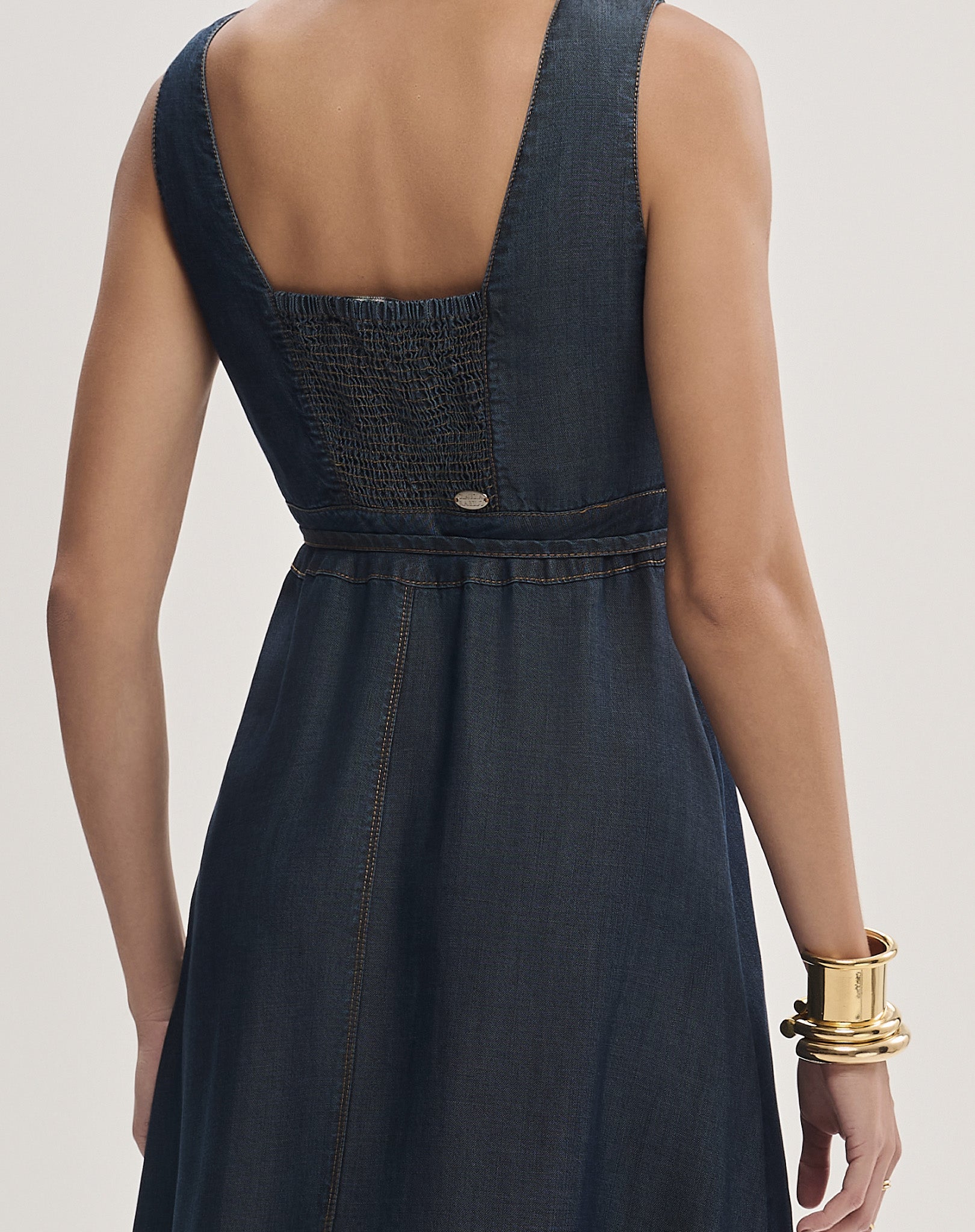 Vestido Longo Jeans com Cinto
