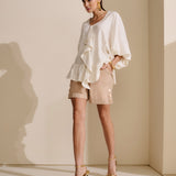 Bata Ampla Jabour Linhas Douradas