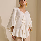 Bata Ampla Jabour Linhas Douradas