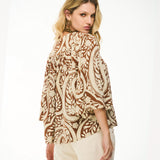 Bata Ampla com Estampa Cashmere