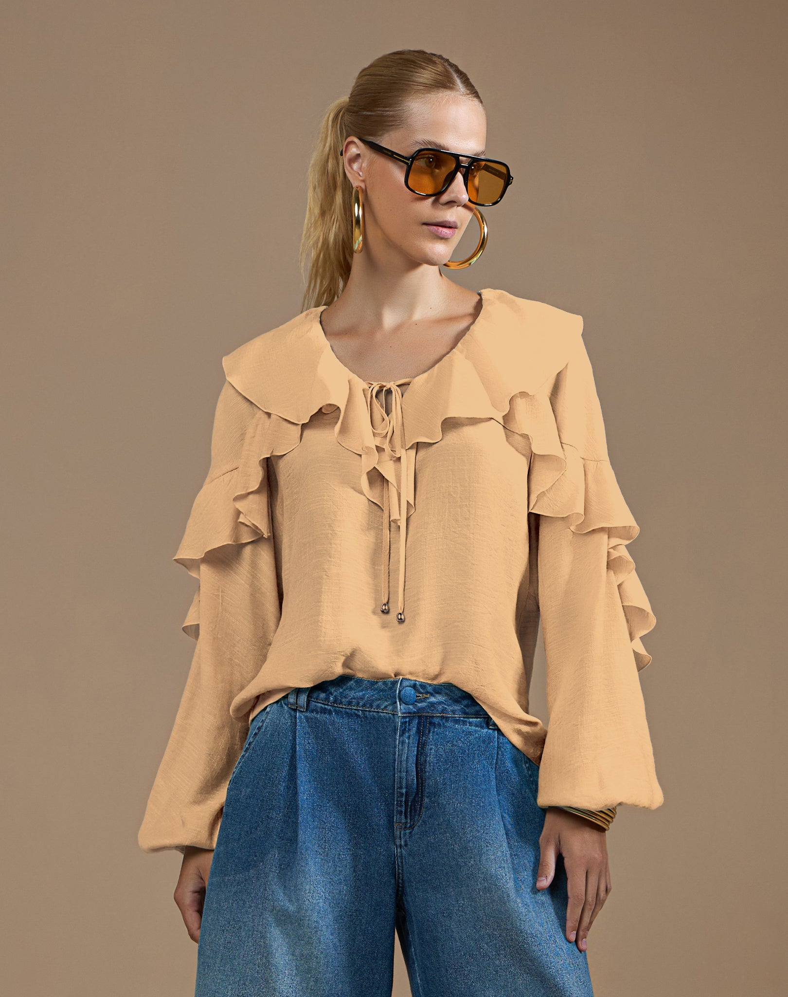 Bata com Gola Babado