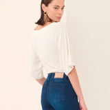 Blusa Feminina Off-White Manga Ampla