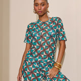 T-Shirt Tule Estampada