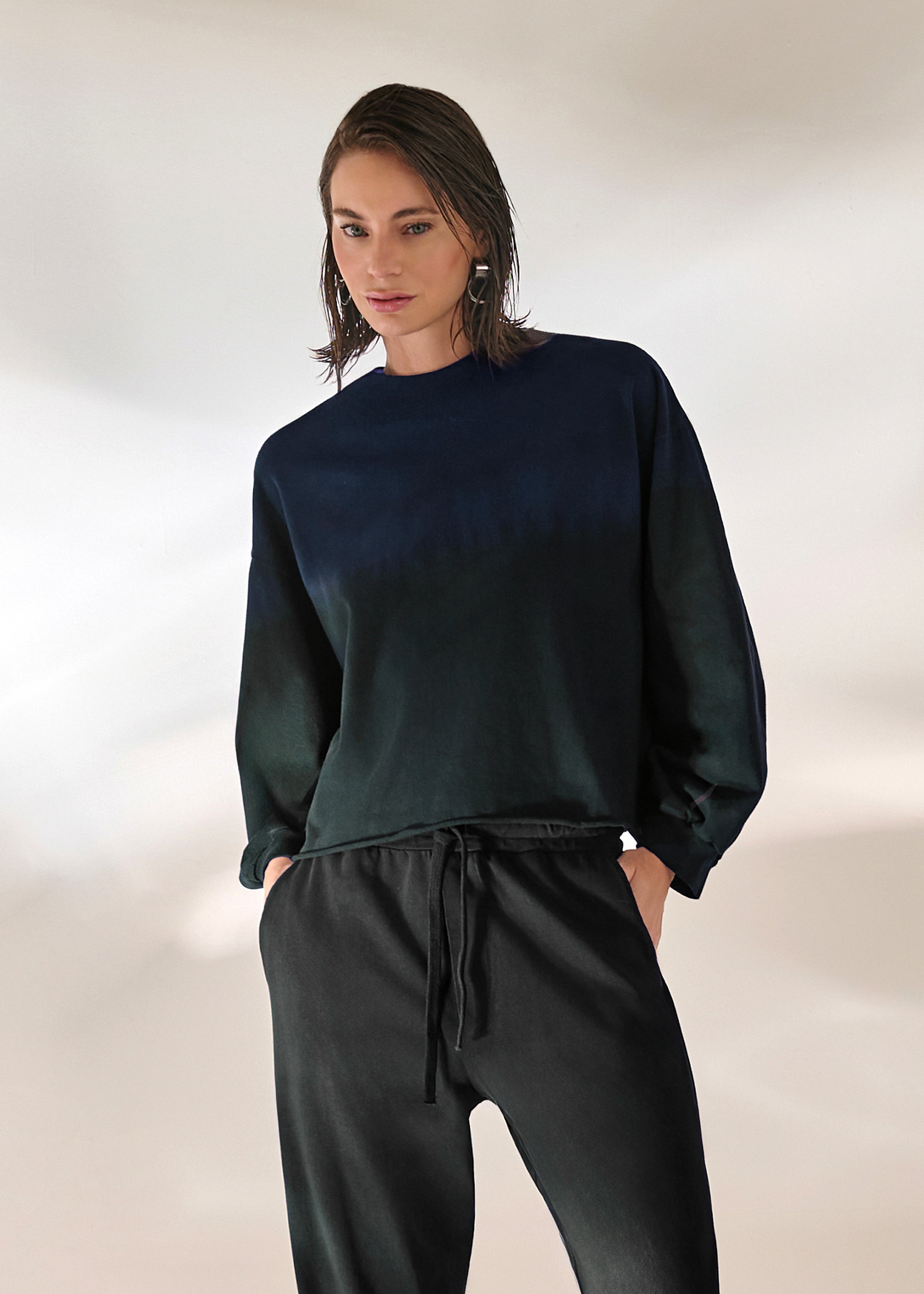 Blusa Cropped Malha Moletinho Marrom