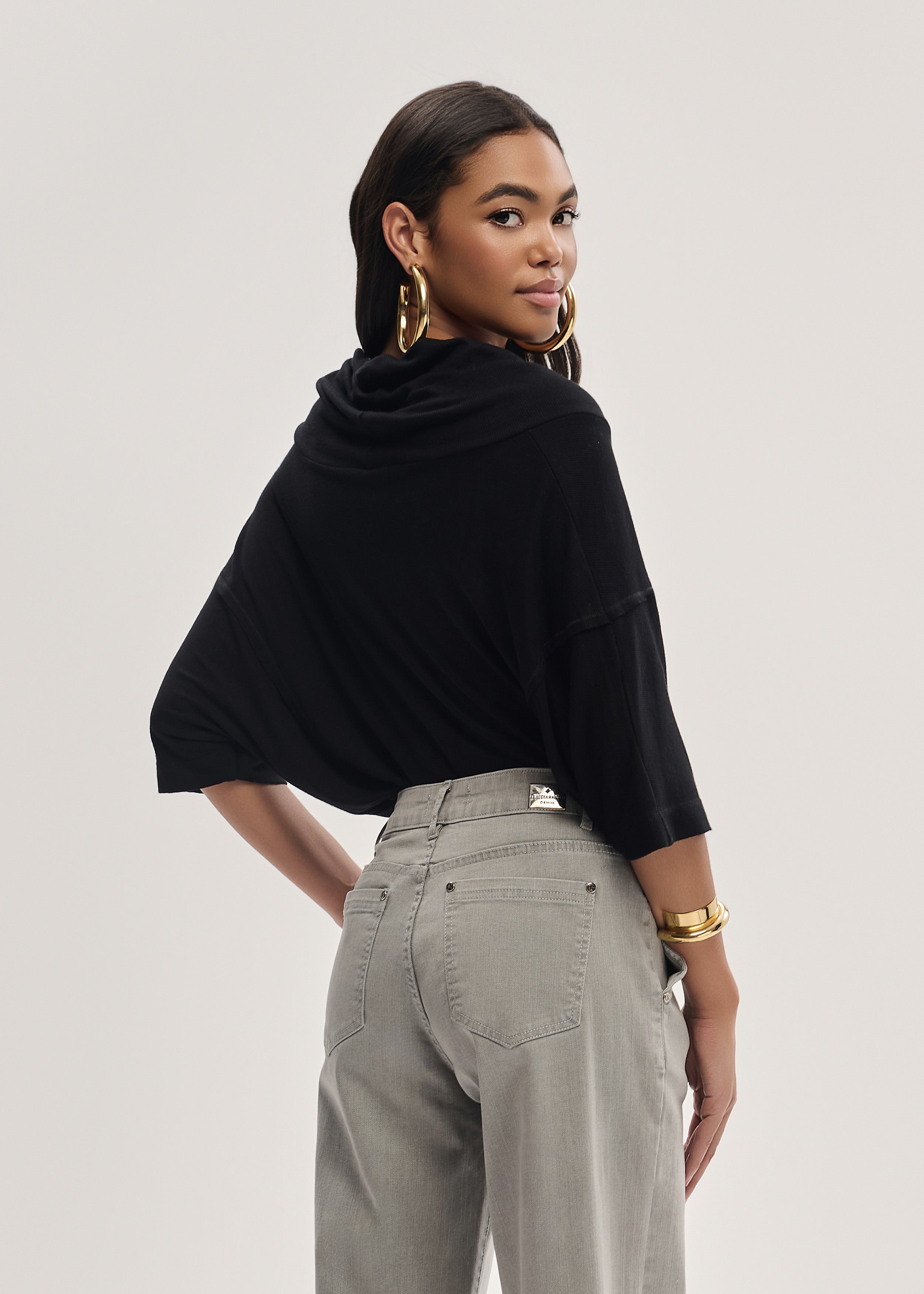 Blusa com Gola Ampla