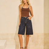 Bermuda Jeans Jorts Safira Blue