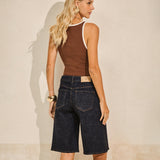 Bermuda Jeans Jorts Safira Blue